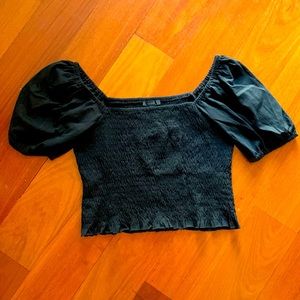 Black crop top